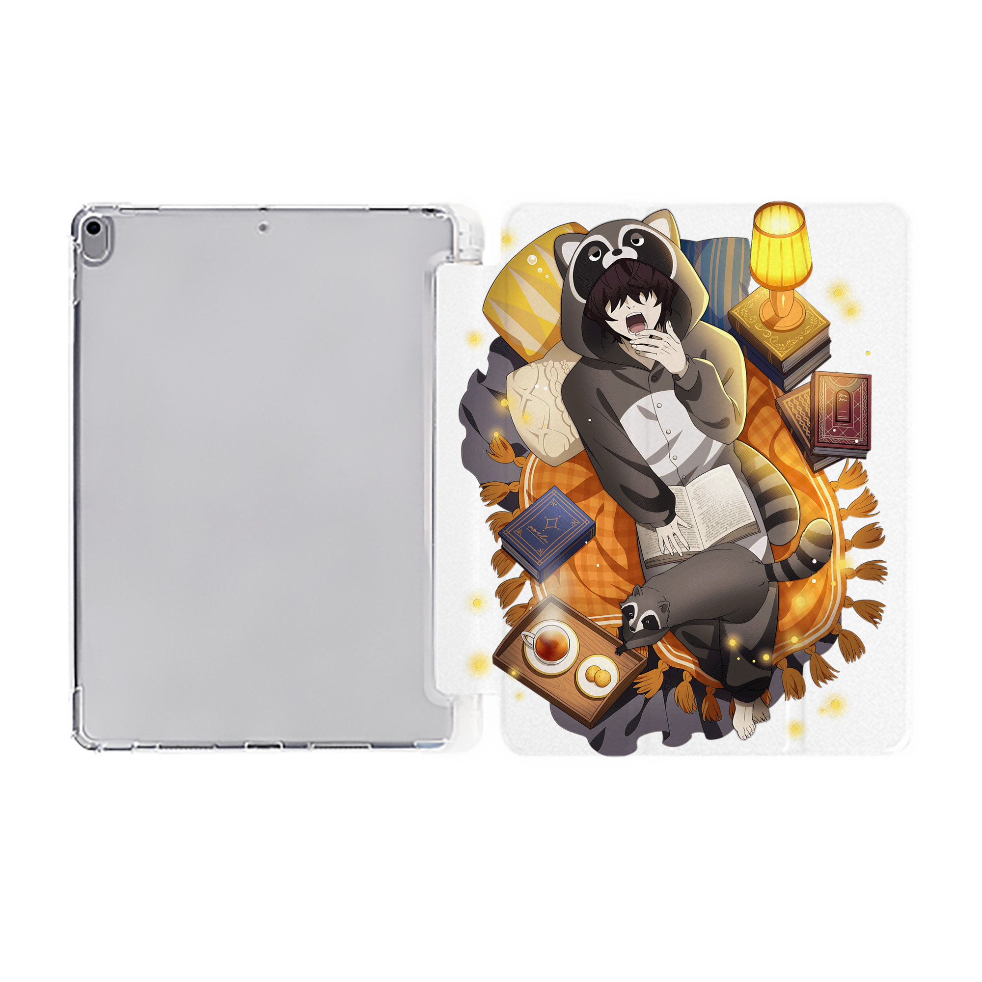 （画像用） 文豪ストレイドッグス Bungo Stray Dogs IPad ケース ペン収納付き 三つ折りスタンド PUレザー×シリコン 対応機種9.5/10.5/10.9インチ